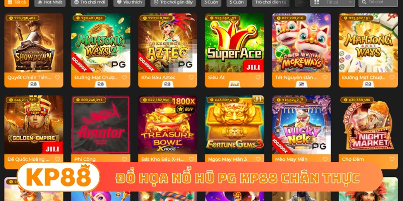 Đồ họa nổ hũ PG KP88 chân thực
