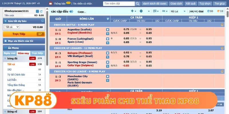 Siêu phẩm CMD thể thao KP88