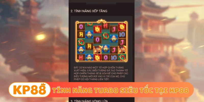 Tính năng Turbo siêu tốc tại KP88